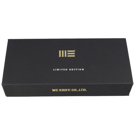 WE Knife Seer LE No 444/610 Black Titanium, Rubbed Silver CPM 20CV knife (WE20015-1)