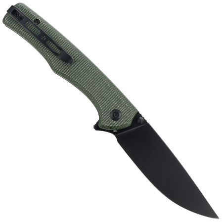 Nóż składany Sencut Crowley Green Micarta, Black Stonewashed D2 (S21012-3)