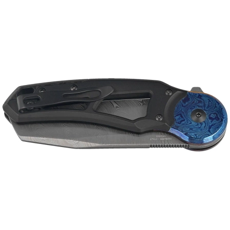 Fox Metamorphosis Black PVD Titanium, Timascus HW, Damasteel Super Dense Twist Knife (FX-556-A1)