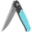 Nóż składany Bestech Swordfish Black/Light Blue G10, Satin 14C28N (BG62F)