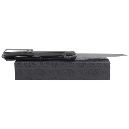 Nóż składany LionSteel Myto Black Aluminium, PVD/Stonewashed M390 by Molletta (MT01A BB)