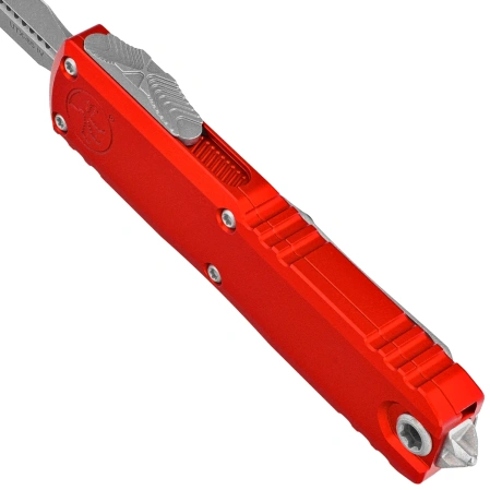 Nóż automatyczny OTF Microtech UTX-85 Gen IV D/E Red Aluminium, Apocalyptic M390MK by Tony Marfione (12324-10APRD)