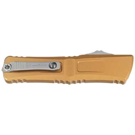 Nóż automatyczny OTF Microtech Combat Troodon Gen III Interceptor Signature Tan Aluminium, Stonewashed M390MK by Tony Marfione (1217-10TAS)
