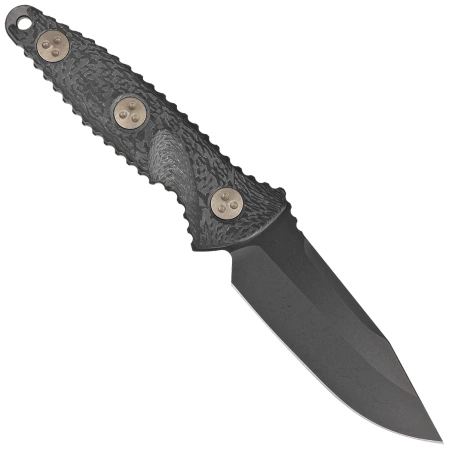 Microtech Socom Alpha Mini S/E Signature Black Carbon Fiber, Black DLC M390 by Tony Marfione (113M-1DLCCFS)