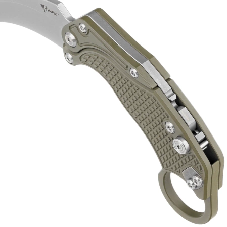 Reate Knife EXO-K Gravity Karambit Green Aluminium, Stonewashed N690