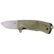 Nóż składany LionSteel Myto, Green Canvas Micarta, Satin M390 by Michele Pensato (MT01 CVG)