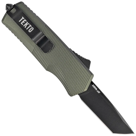 Nóż automatyczny OTF Tekto A5 Spry Mini T/E OD Green Aluminium, Black CPM S35VN