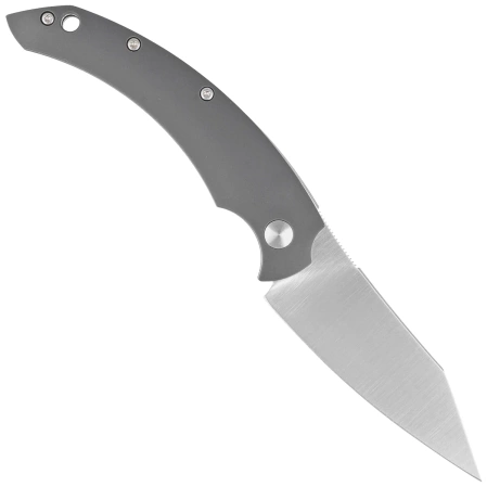 Fox Slim Dragontac ''Piemontes'' Gray FRN, Satin N690 by Bastinelli Knife (FX-518 GR)