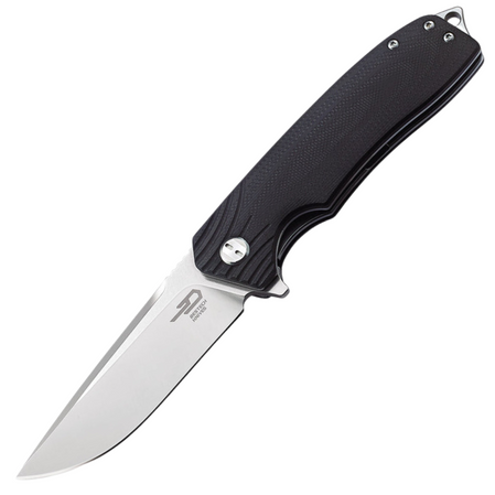 Bestech Lion Knife Black G10, Stonewashed / Satin D2 (BG01A)