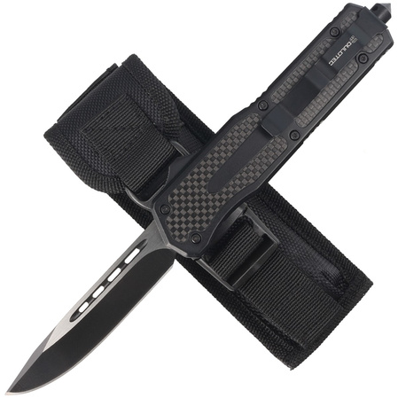 Dulotec OTF Knife Aluminium / Carbon Fiber, Two-Tone Finish 3Cr13MoV (K185A)