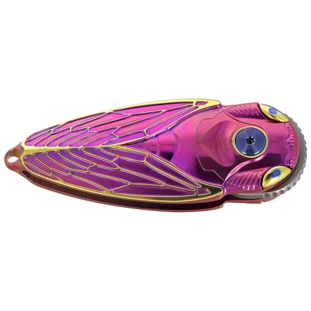 Rike Knife RK Cicada-PG Purple / Gold Titanium, Bead Blasted M390