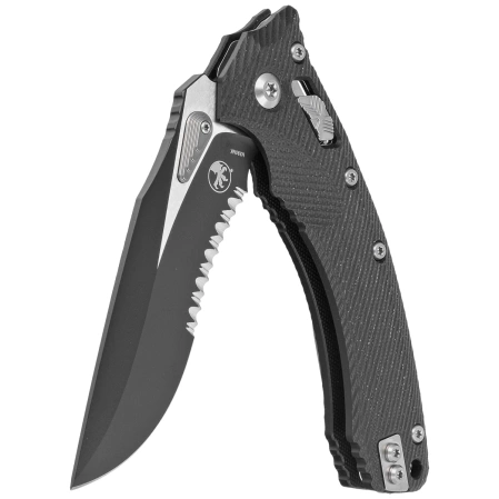 Microtech Amphibian Ram-Lok P/S Fluted Black G10, Black M390MK by Tony Marfione (137RL-2FLGTBK)