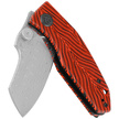 Kubey Knife Monsterdog Black/Red G10, Damascus by Dmitry Osarenko (KU337G)