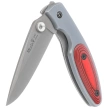 Muela KMC-7R Gray Aluminum/Red Pakka Wood, Satin 440C Knife