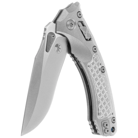 Nóż składany Microtech Marfione Select Amphibian Ram-Lok S/E Stonewashed Frag Pattern Titanium, Stonewashed M390MK by Tony Marfione (137RL-10 FRMS2)