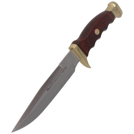 Muela Ranger-14R Brown Pakka Wood, Satin X50CrMoV15 knife
