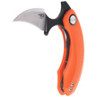 Bestech Strelit Orange G10, Satin/Black Stonewashed 14C28N by Ostap Hel Knife (BG52C-2)