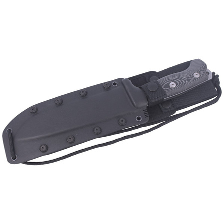 LionSteel Black Micarta, Fixed Satin Blade (M7 MS)