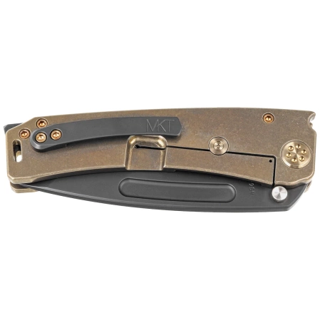 Medford Marauder-H T/E Bronze Titanium, Bronze HW/Clip, Black DLC S45VN by Greg Medford (MK045SPD-36A1-T1CP-BP)