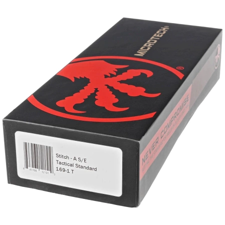 Nóż automatyczny Microtech Stitch-A S/E Tactical Black Aluminium, Black DLC M390 by Sebastijan Berenji and Tony Marfione (169-1T)