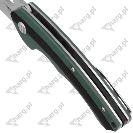 Bestech Knife Skirmish Green / Black G10, Satin D2 (BG44A)