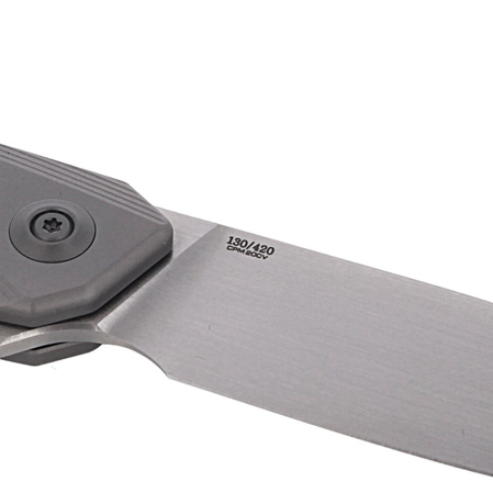 Nóż WE Knife Seer LE No 130/420 Gray Titanium, Rubbed Silver (WE20015-3)