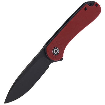 CIVIVI Elementum Flipper Burgundy G10, Black Stonewashed (C907A-1)