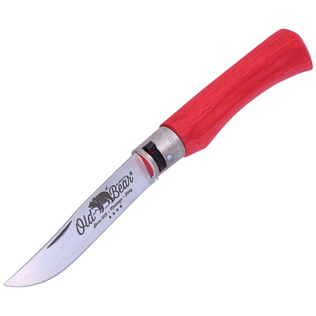 Nóż Antonini Old Bear Laminated Red, Satin Stainless (9307/23_MRK)