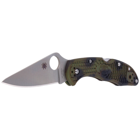 Spyderco Delica 4 FRN Zome Green, Plain VG-10 (C11ZFPGR)
