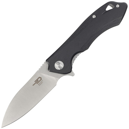 Bestech Knife Beluga Black G10, Stonewashed / Satin D2 (BG11D-2)