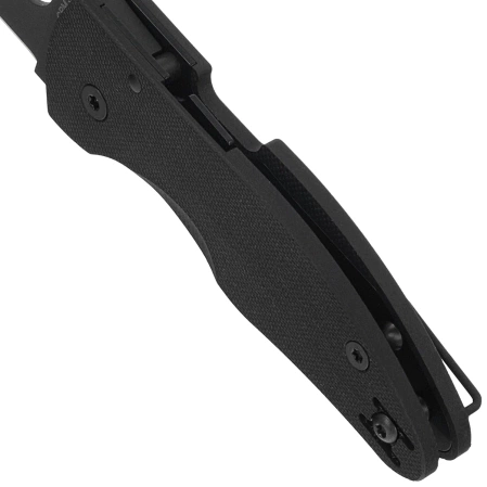 Spyderco MicroJimbo Black G10, Black DLC Plain CPM S30V Knife by Michael Janich (C264GPBK)