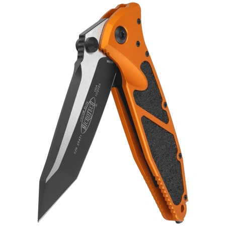 Microtech Socom Elite T/E-M Knife Tactical Orange Tangerine Aluminum, Black M390MK by Tony Marfione (161-1OT)