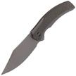 WE Knife Snick Gray Titanium/Dark Green Micarta, Gray Stonewashed (WE19022F-5)