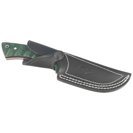 Muela Rhino-10G Green Canvas Micarta, Satin X50CrMoV15 knife