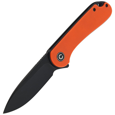CIVIVI Knife Elementum Flipper Orange G10, Black Stonewashed (C907Y)