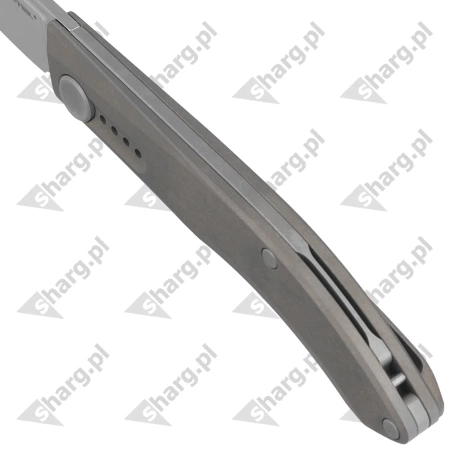 Nóż składany Real Steel Stella Premium Gray Titanium, Satin S35VN by Poltergeist Works (9052)
