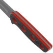 Nóż na szyję K25 Black/Red G10, Titanium 7Cr17Mov (32690)
