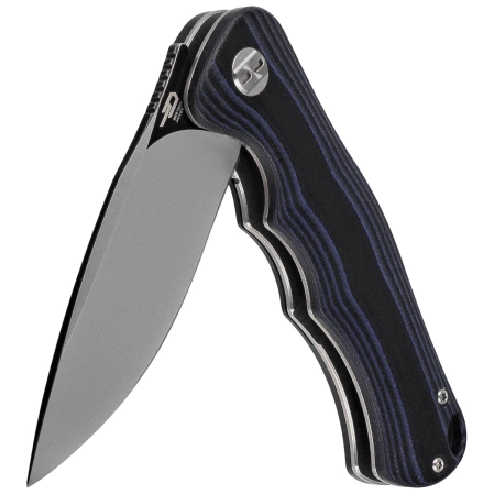 Bestech Bobcat Knife Black / Blue G10, Black Stonewashed / Satin D2 (BG22D-2)