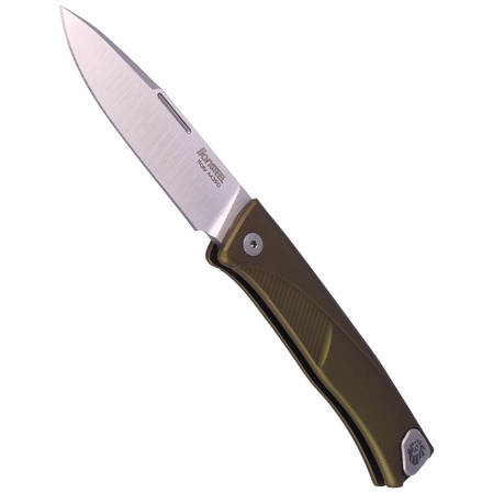LionSteel Thrill Knife Green Aluminum, Satin M390 by Molletta (TL A GS)