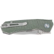Remette Rhino MC319G Knife Military Green Micarta, Stonewashed 14C28N
