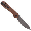 CIVIVI Knife Elementum Button Lock Brown Micarta, Gray Stonewashed (C2103D)