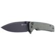 Nóż składany Sencut Sachse Green Micarta, Black Stonewashed 9Cr18MoV (S21007-2)