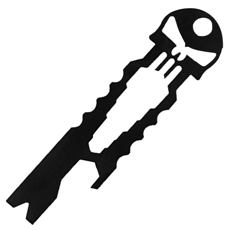 MultiTool Barbaric Skull Tool Card, Black Stainess Steel (39042)