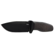 LionSteel Acha Knife Green Burlap Micarta, Black Stonewashed M390 by Molletta (AH B BLG)