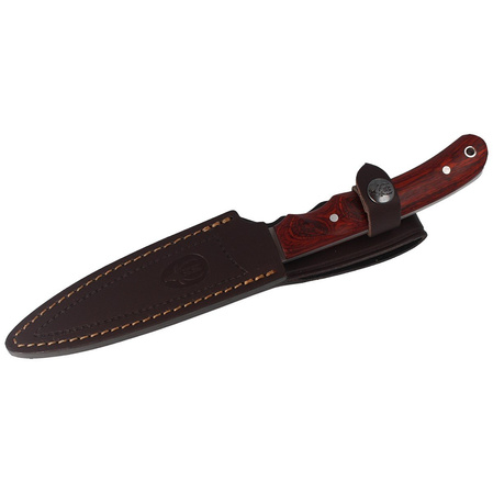Nóż Muela Criollo-14 Coral Pakka Wood, Satin 1.4116