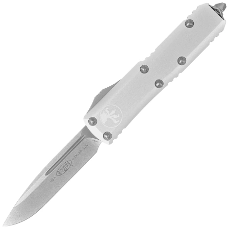 Microtech UTX-85 S/E OTF Knife Natural Clear Aluminium, Stonewashed M390 (231-10 CR)