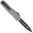 Microtech Cypher II D/E OTF Knife Natural Clear Aluminum, Black M390MK by Deryk Munroe and Tony Marfione (1242-1NC)