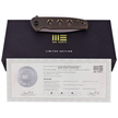 Nóż składany WE Knife Shakan LE No 172/210 Bronze Titanium, Gray Stonewashed CPM 20CV (WE20052B-2)