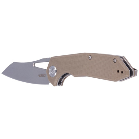 Kubey Knife New Vagrant Tan G10, Sandblast AUS-10 (KU291B)