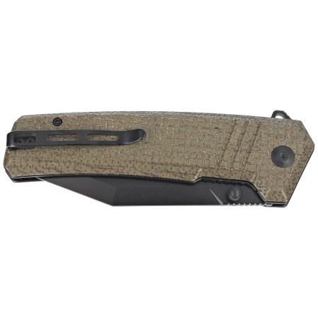 Civivi Knife Bhaltair Green Burlap Micarta, Black 14C28N (C23024-3)